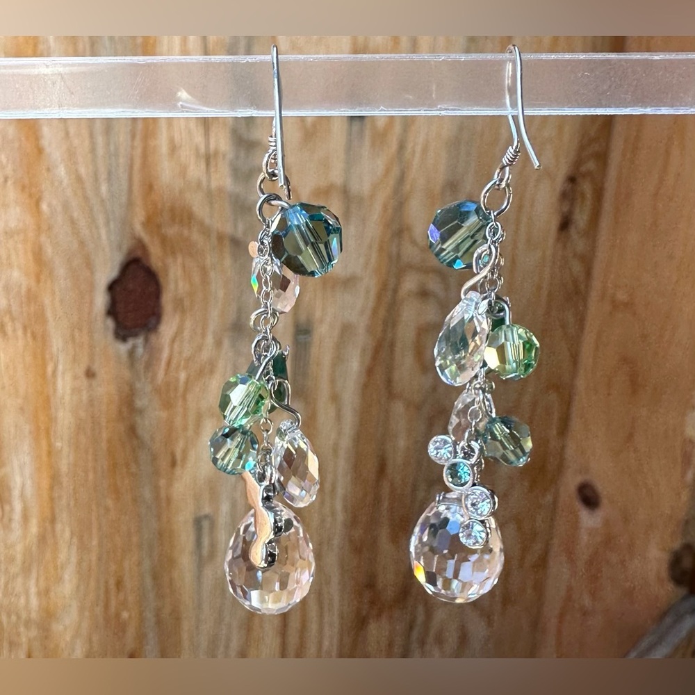 Colorful Crystal Waterfall Earring